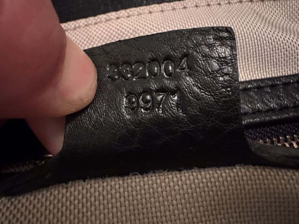 Gucci Black Pebbled Leather Braided Handle Tote Bag - Picture 4 of 9